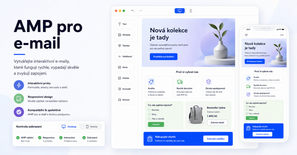 AMP pro e-mail